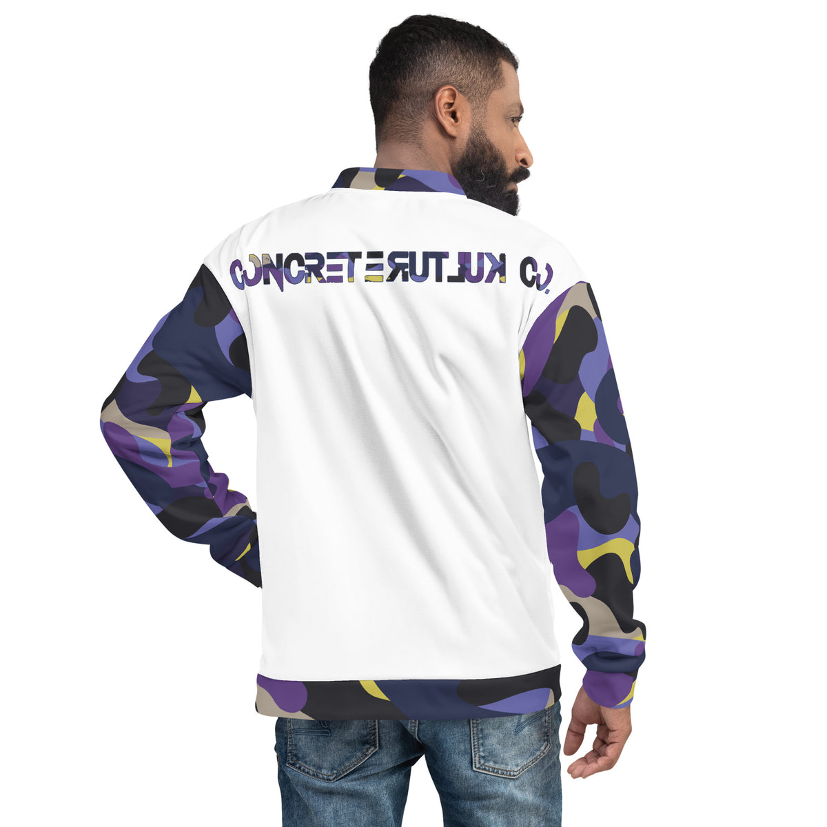 CK Co Purple Camo Unisex Bomber Jacket