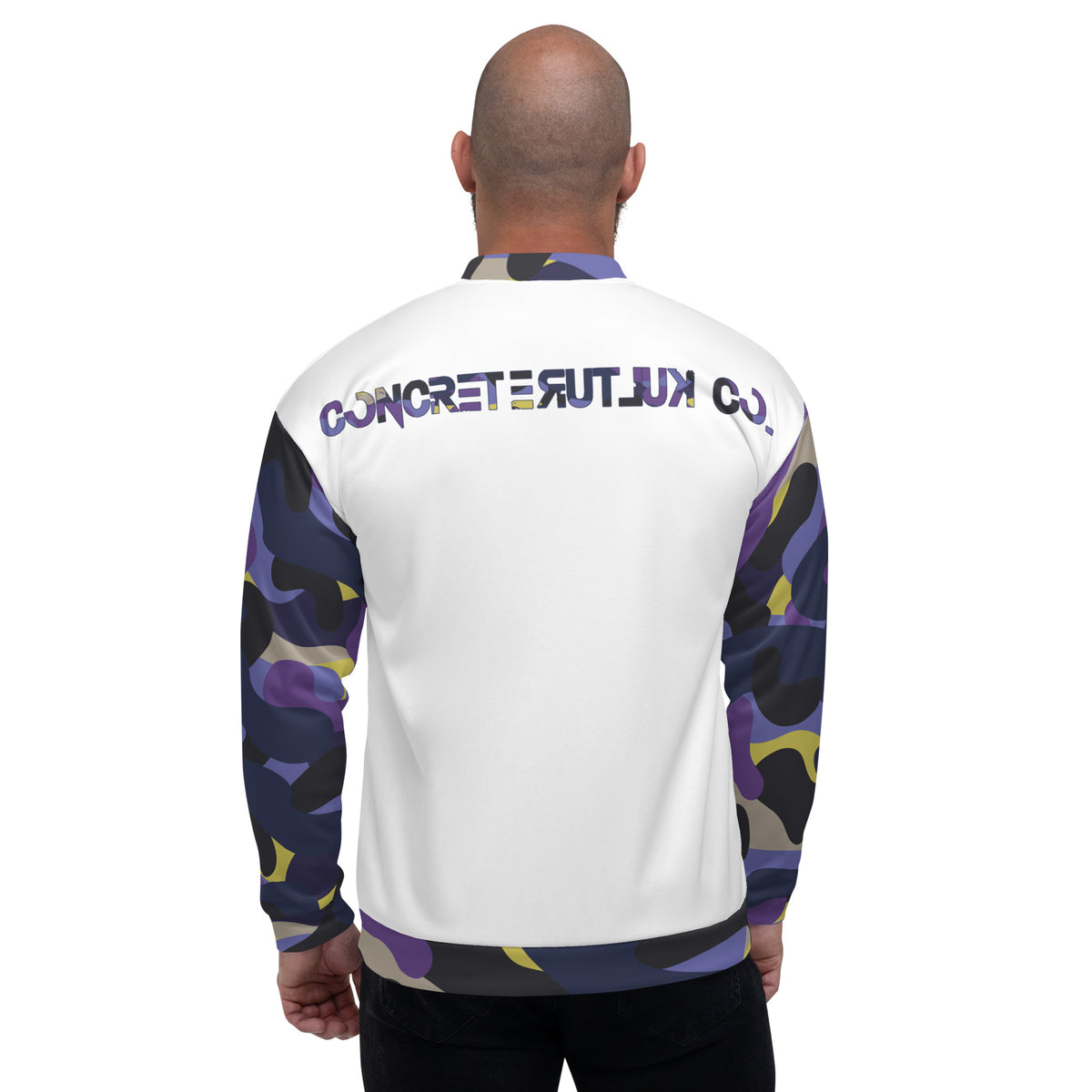 CK Co Purple Camo Unisex Bomber Jacket