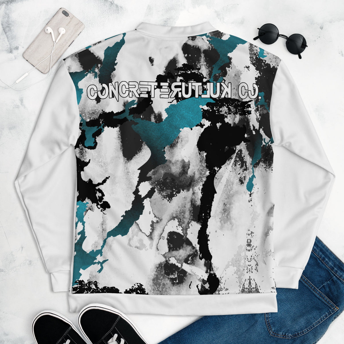 Concrete Kulture Co "Splatter Drip"  Bomber Jacket