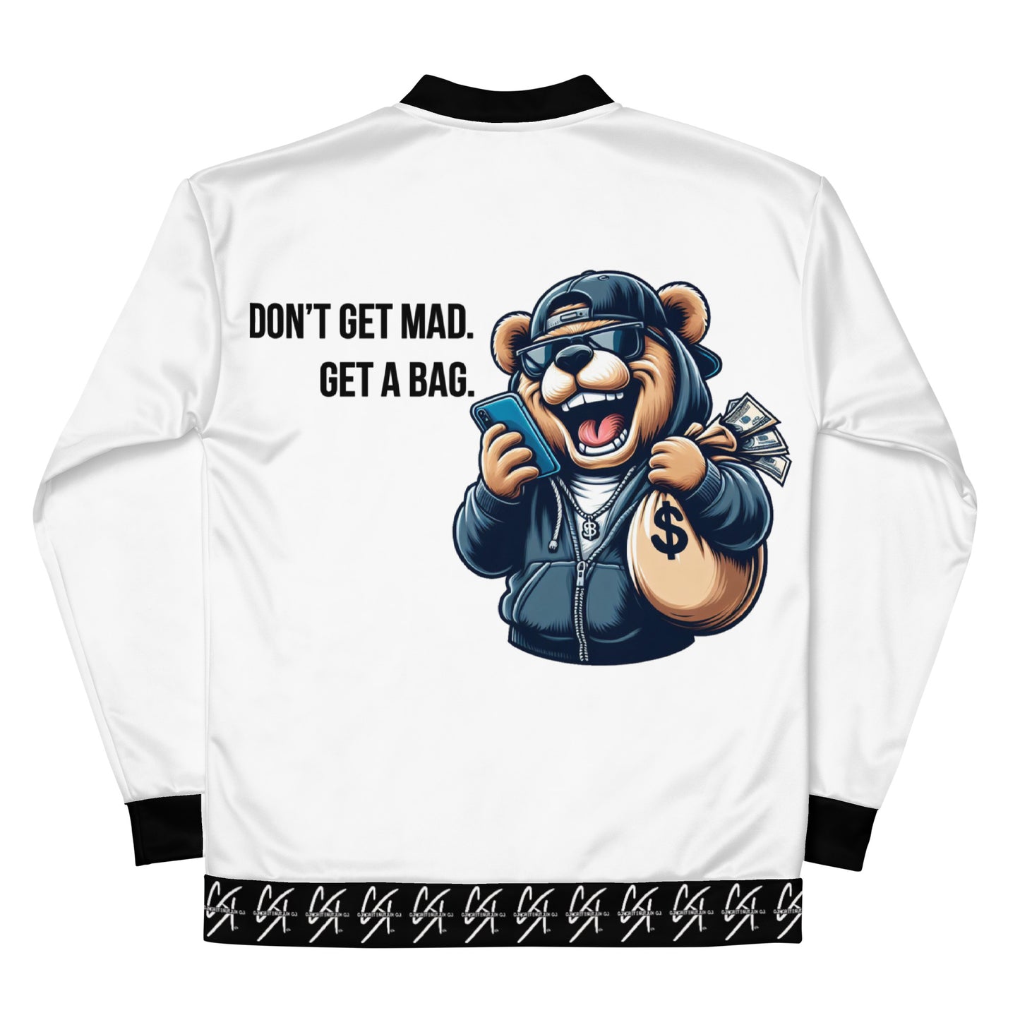 Concrete Kulture Company " Dont get mad- get a bag" Unisex Bomber Jacket