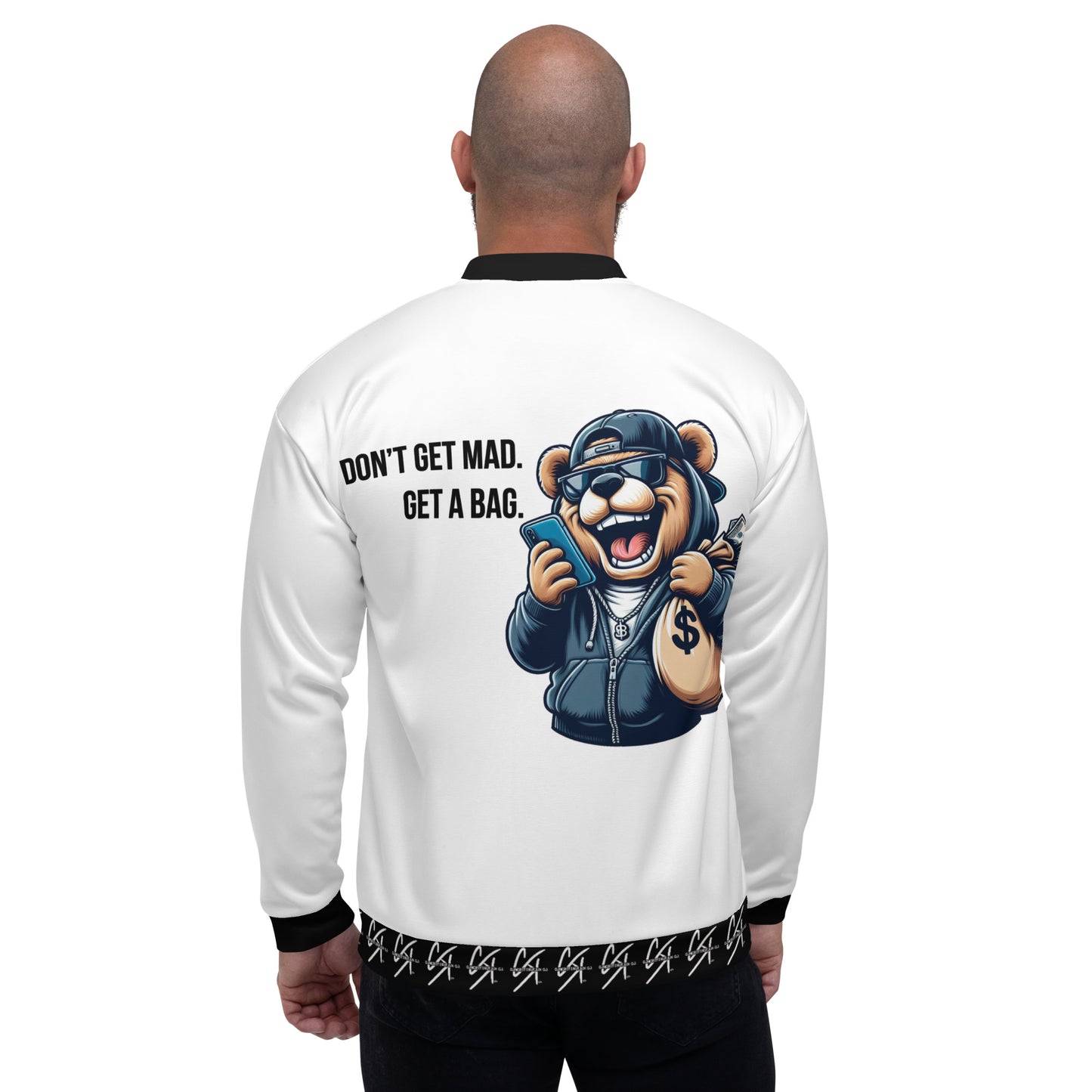 Concrete Kulture Company " Dont get mad- get a bag" Unisex Bomber Jacket