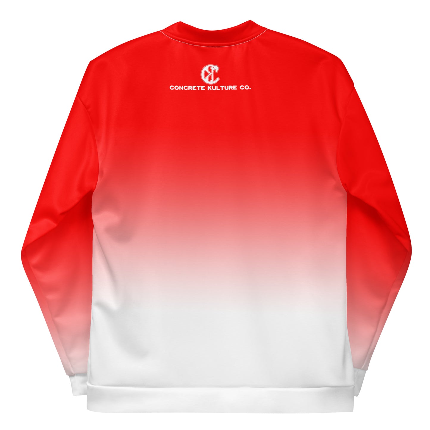 Concrete Kulture Company 'Red Fade" Unisex Bomber Jacket