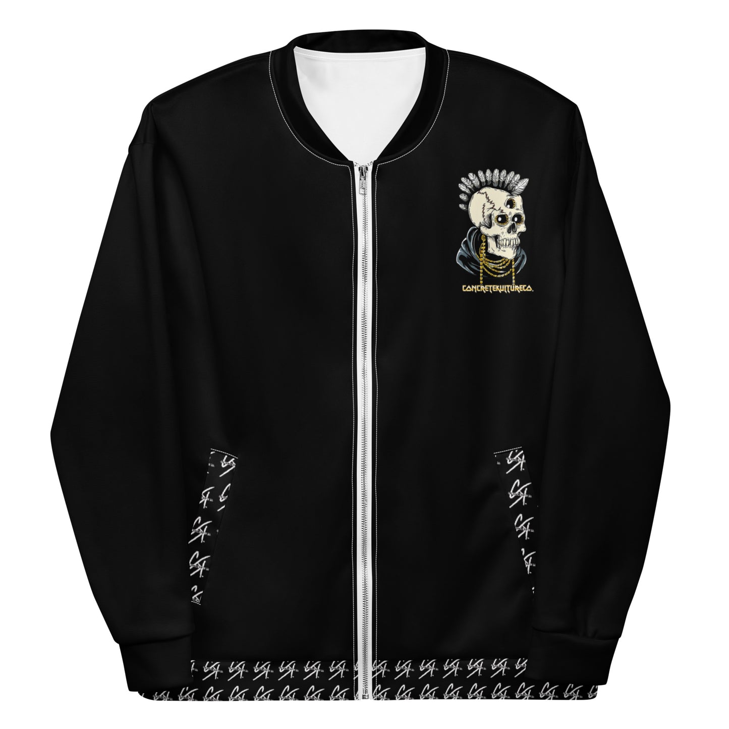 Concrete Kulture Co. "3rd eye Hindsight"  Bomber Jacket