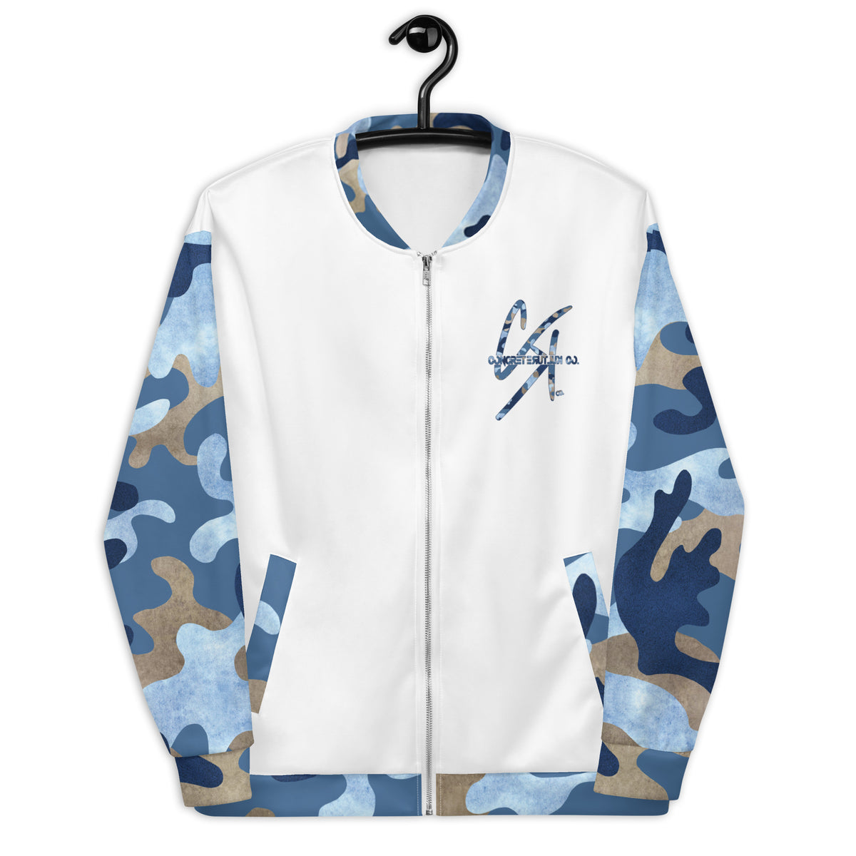 CK Co Blue Camo Bomber Jacket