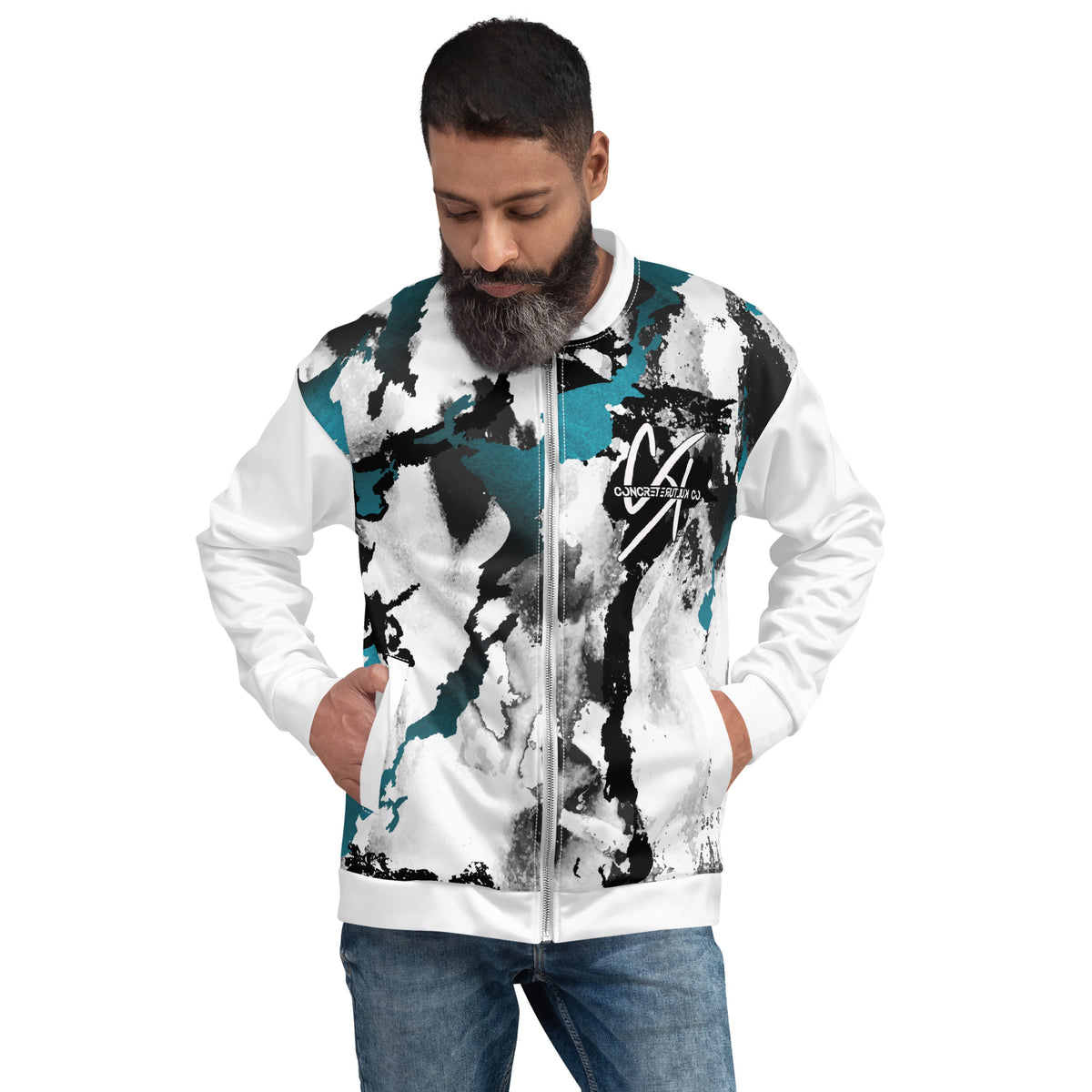 Concrete Kulture Co "Splatter Drip"  Bomber Jacket