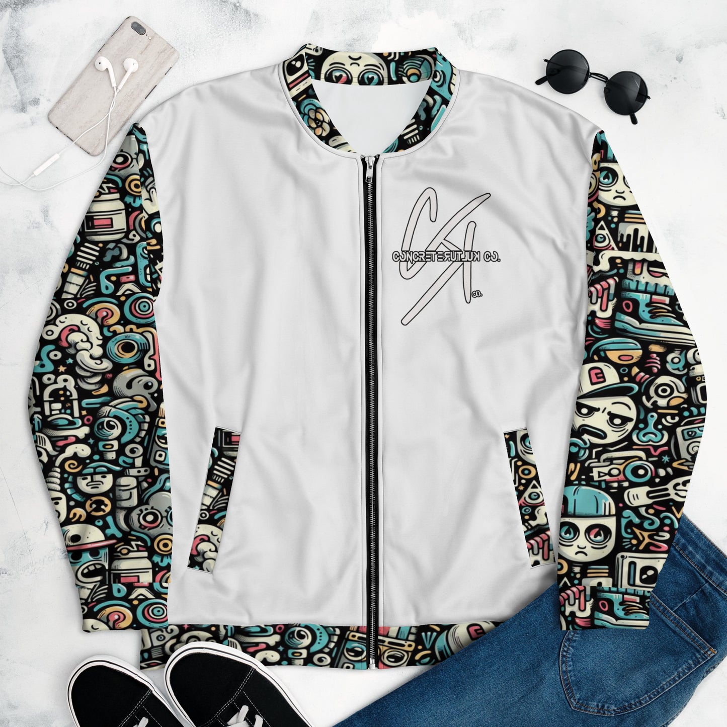 CKco  "Graffiti gang" Unisex Bomber Jacket