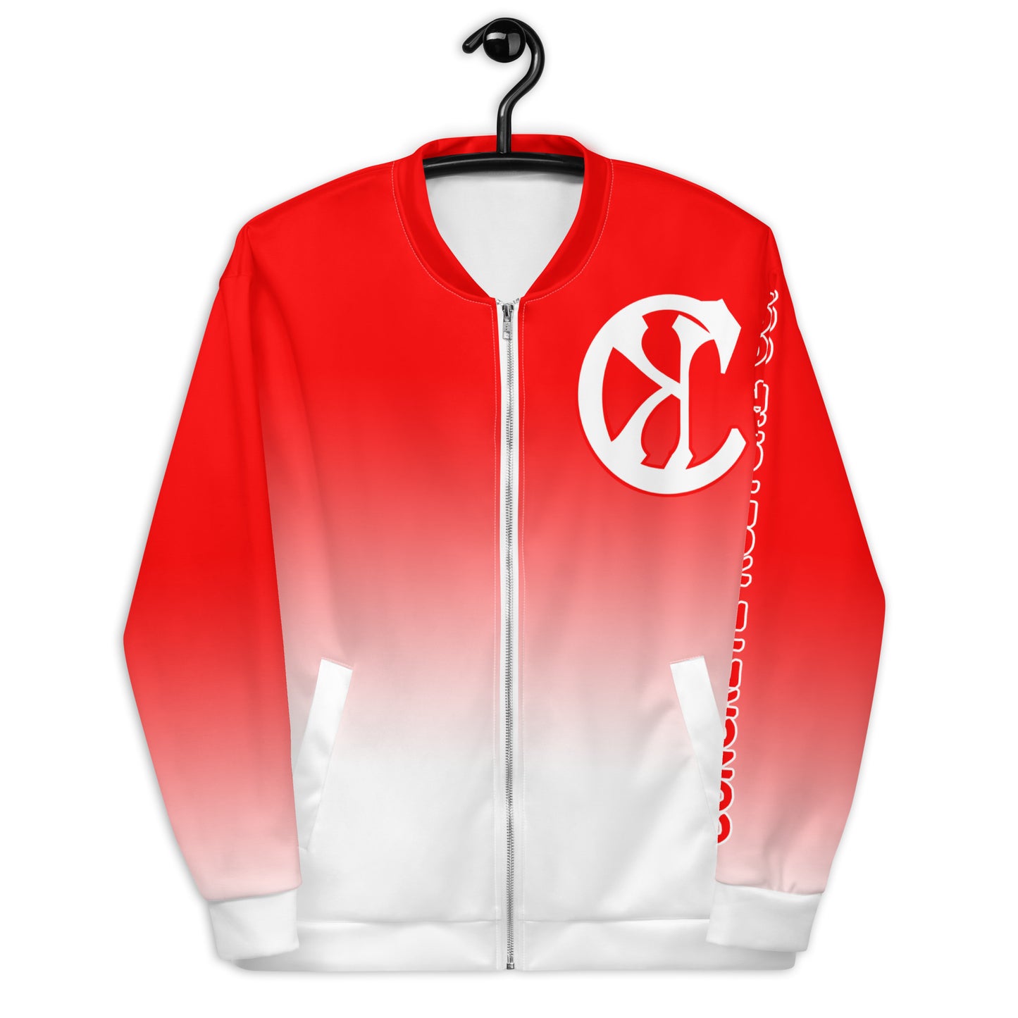 Concrete Kulture Company 'Red Fade" Unisex Bomber Jacket