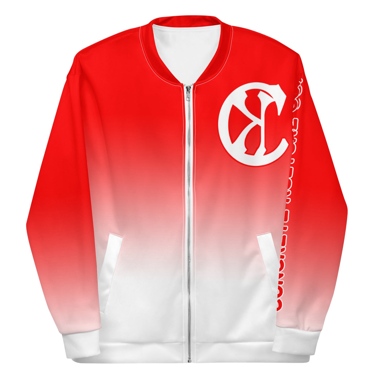 Concrete Kulture Company 'Red Fade" Unisex Bomber Jacket
