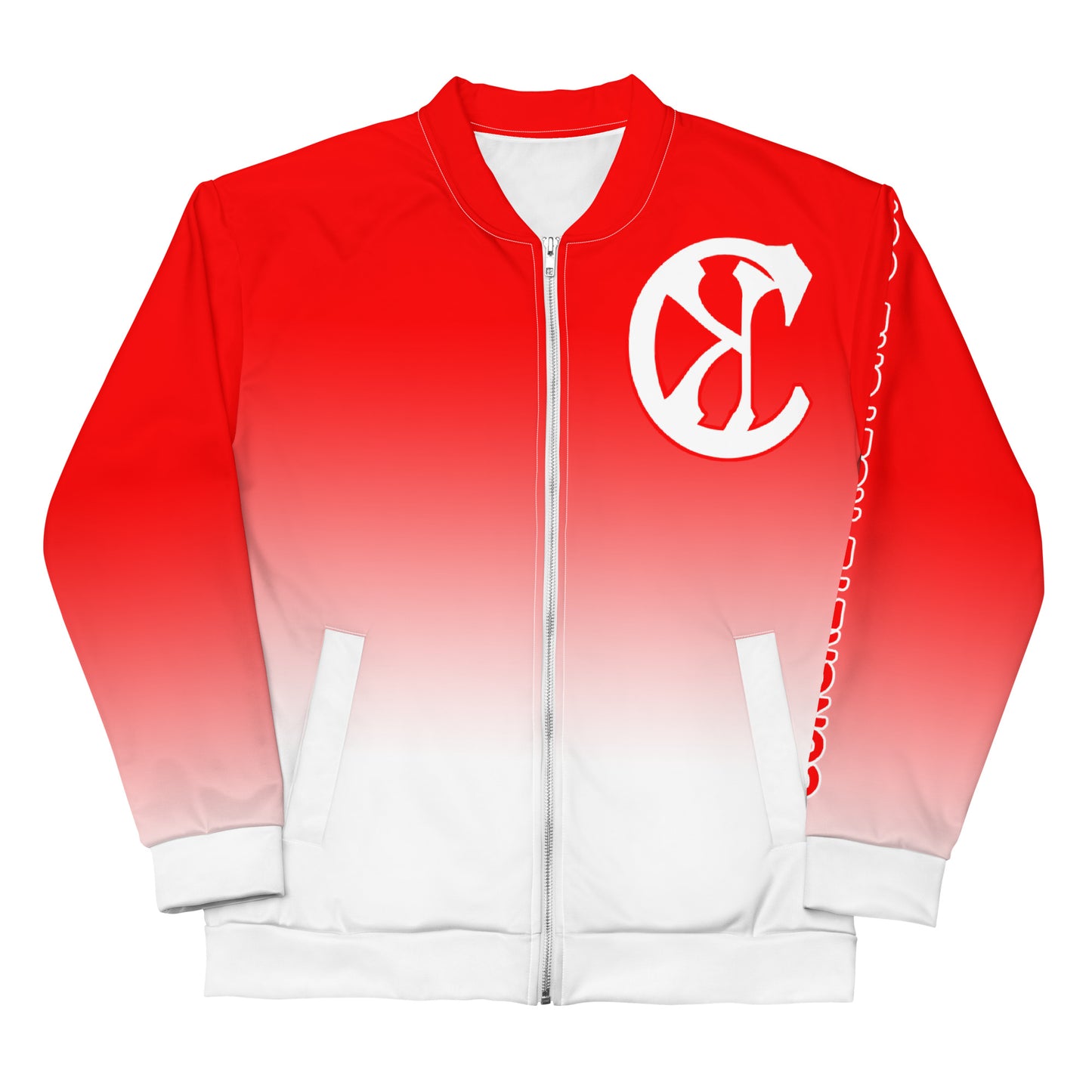 Concrete Kulture Company 'Red Fade" Unisex Bomber Jacket