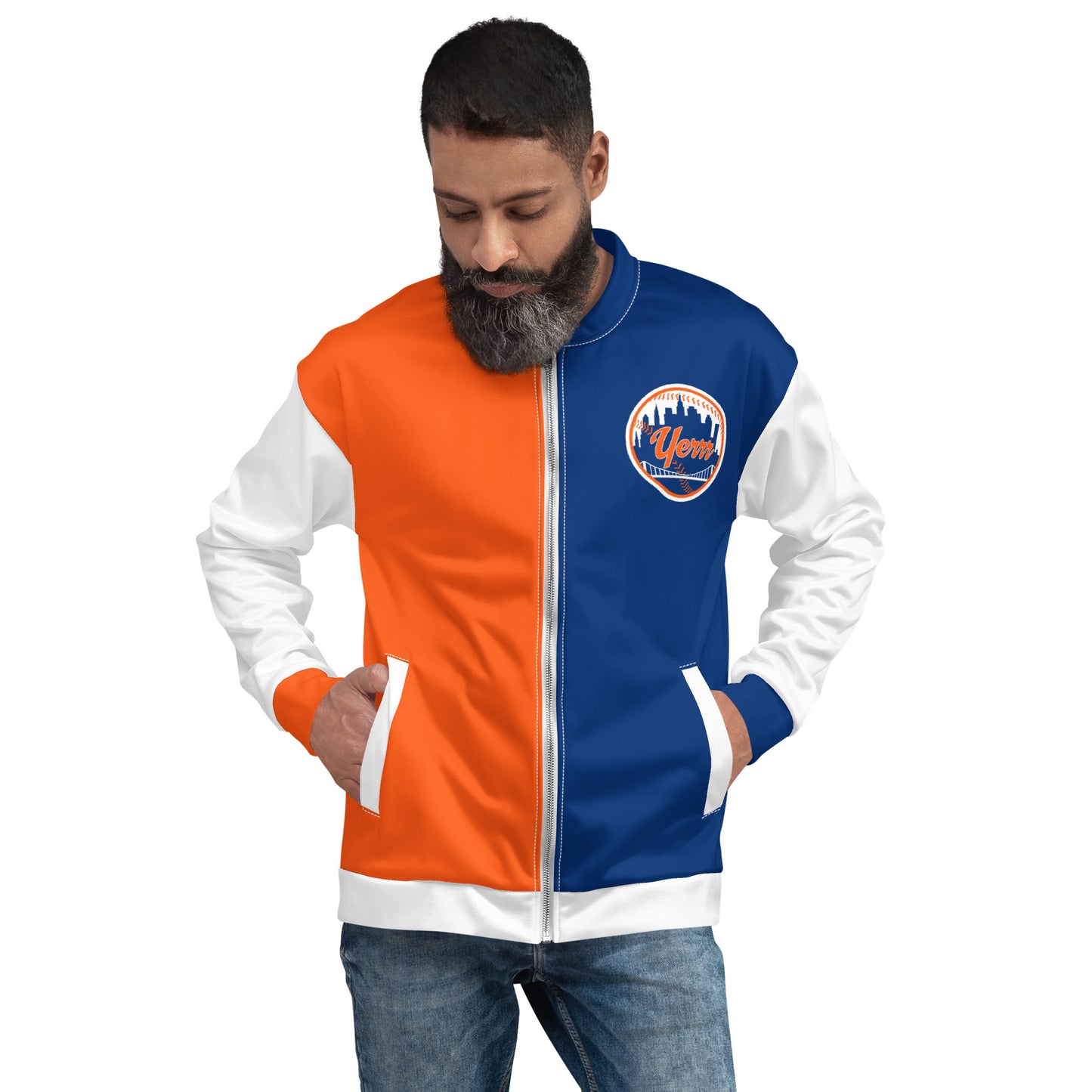 Concrete Kulture Company "New Yerrr-Mets" Unisex Bomber Jacket