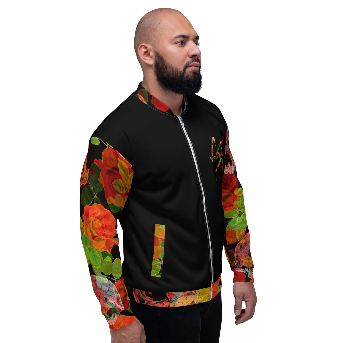 Concrete Kulture Co. "Skull Flowers" Unisex Bomber Jacket