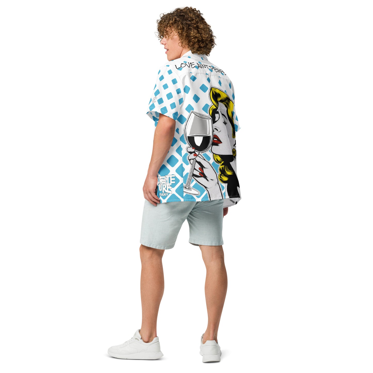 Concrete Kulture Company "Love Aint Perfect" Unisex button shirt