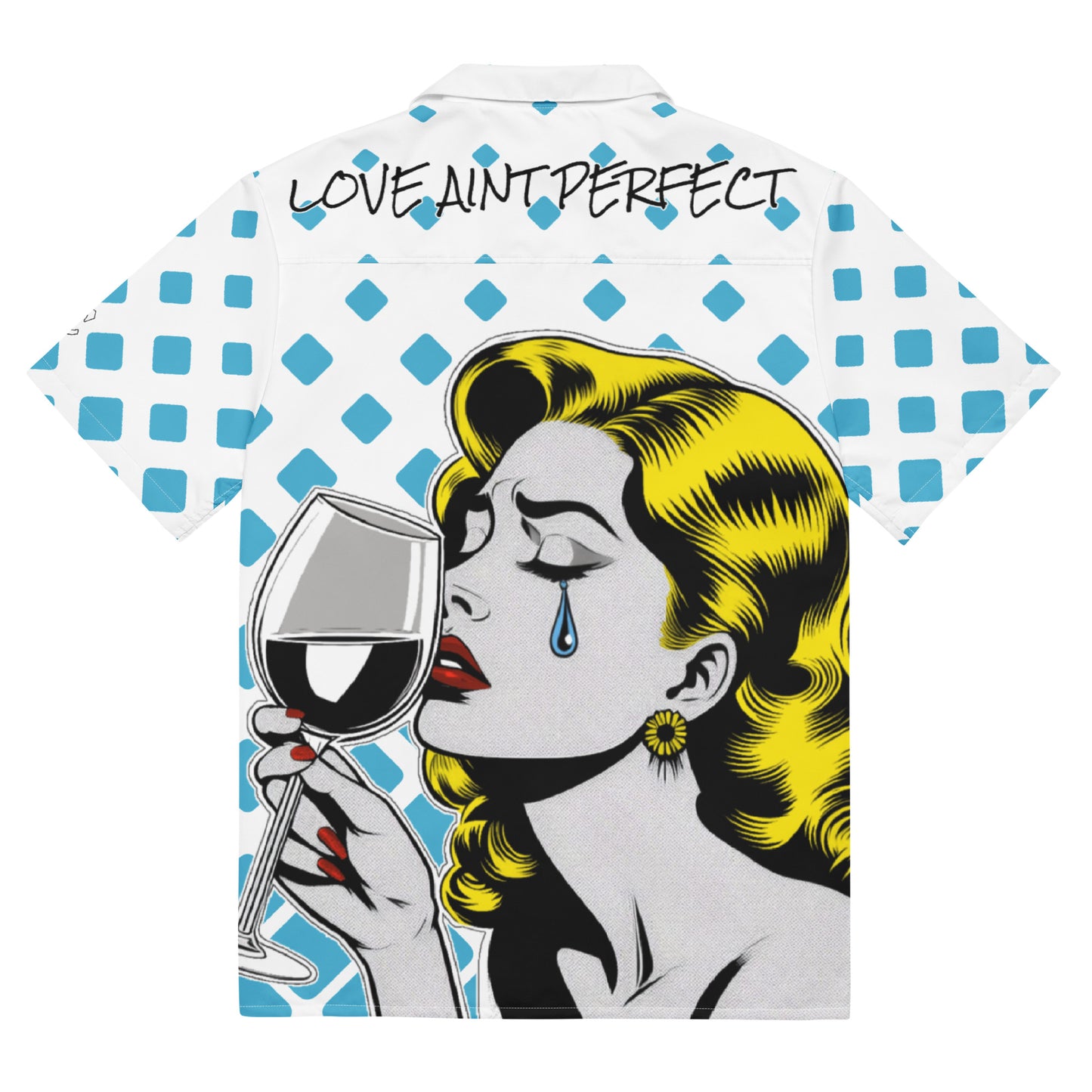 Concrete Kulture Company "Love Aint Perfect" Unisex button shirt
