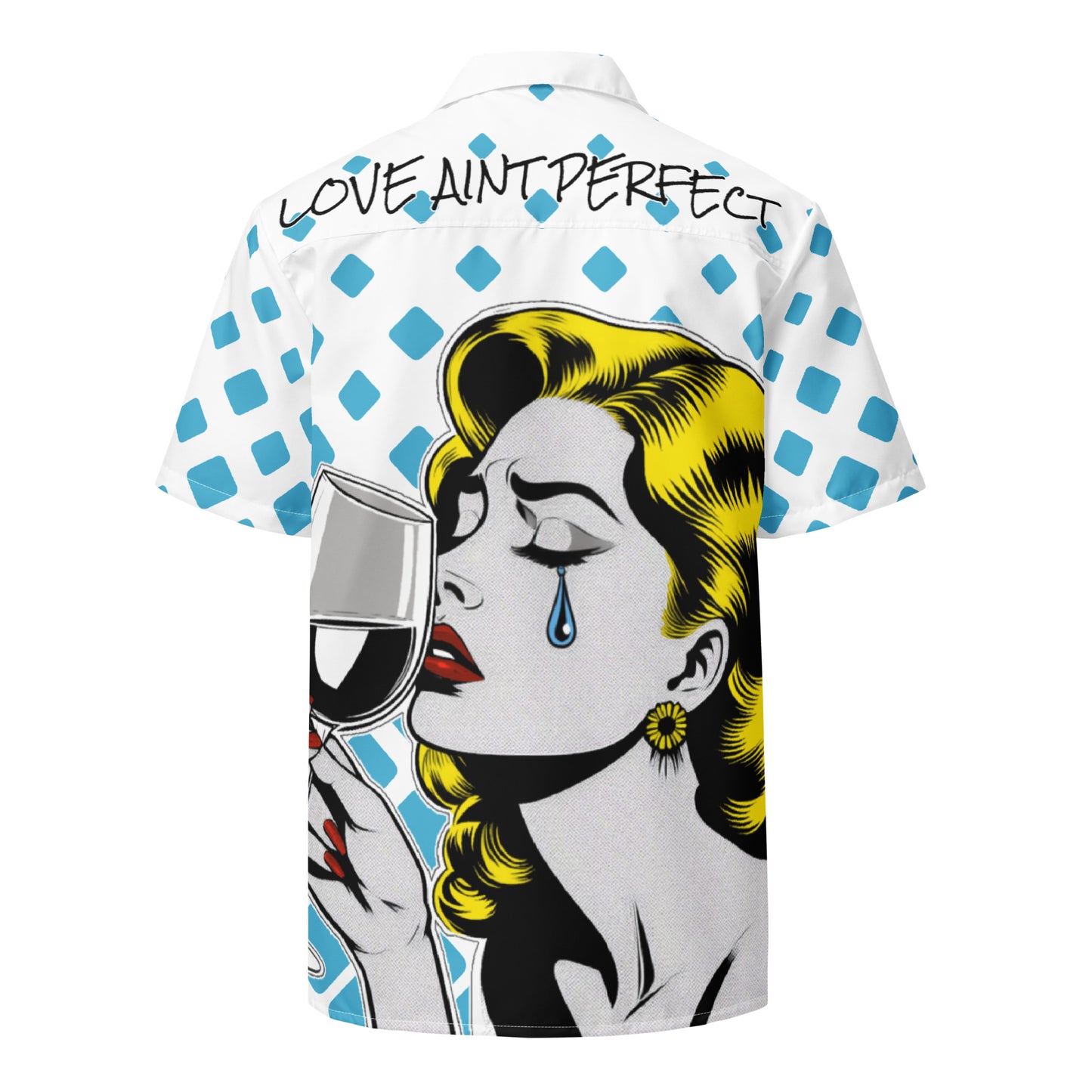 Concrete Kulture Company "Love Aint Perfect" Unisex button shirt