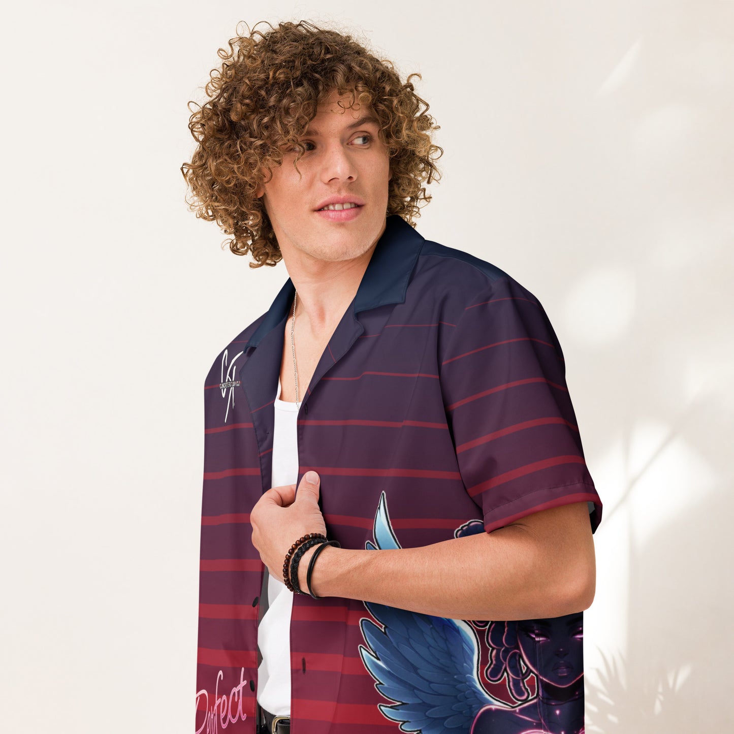 Concrete Kulture Co. "Love Aint Perfect" Unisex button shirt