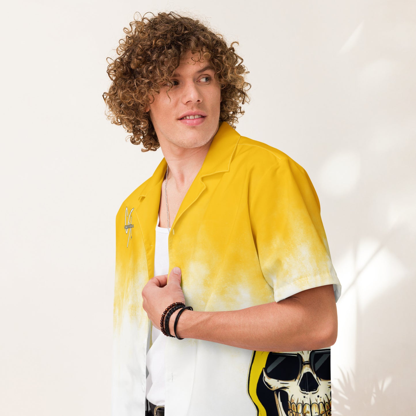 Concrete Kulture Co - "Faded Yellow" Unisex button shirt