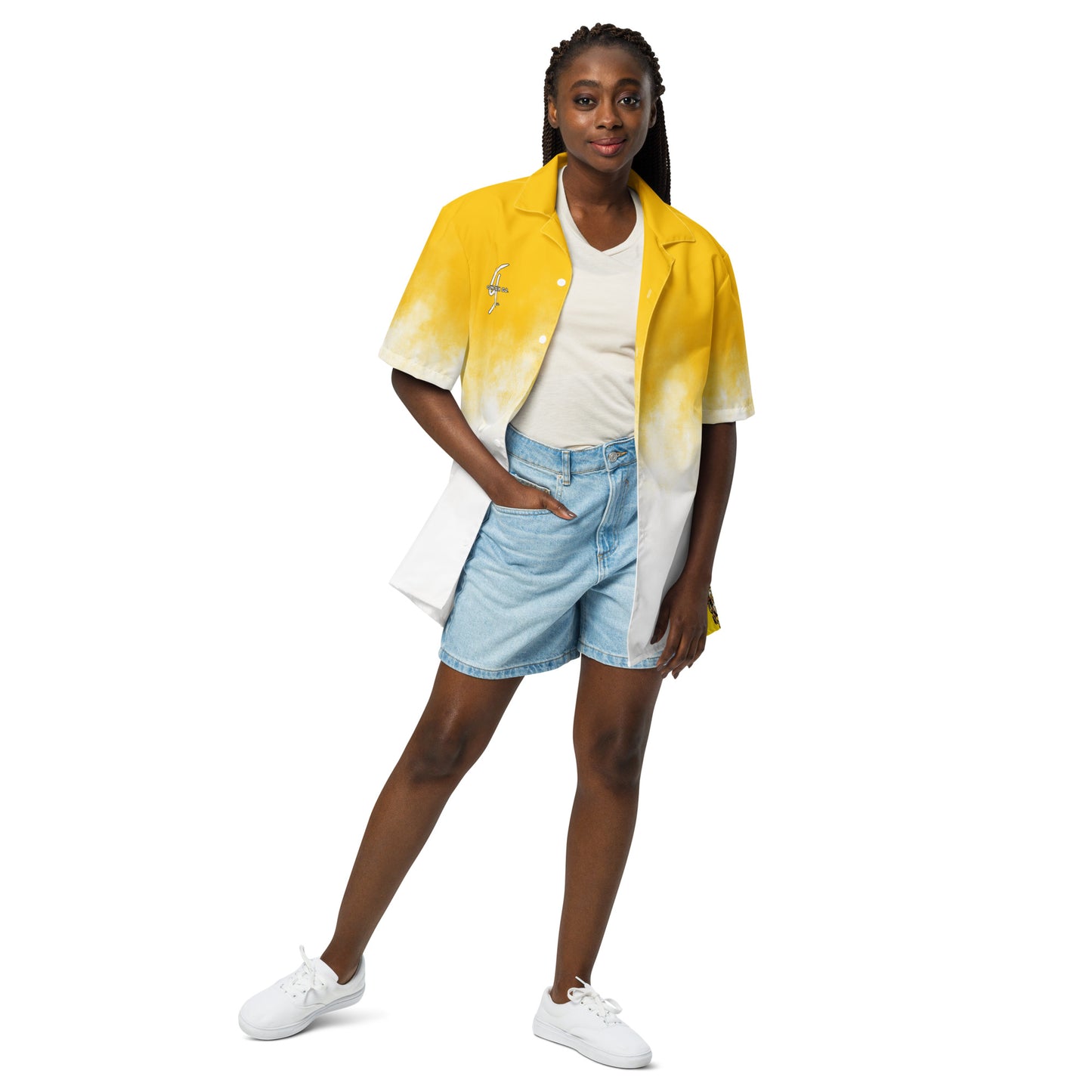 Concrete Kulture Co - "Faded Yellow" Unisex button shirt