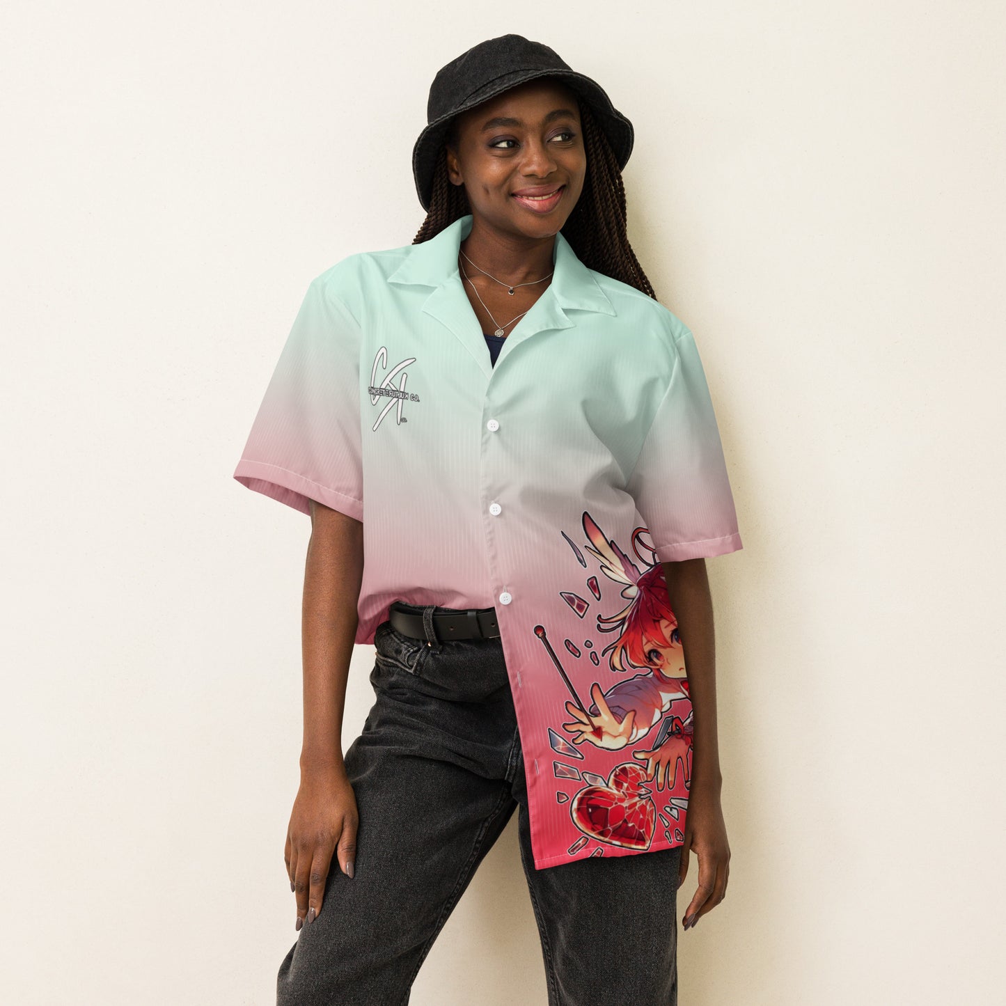 Concrete Kulture Co. "Love Aint Perfect" Unisex button shirt