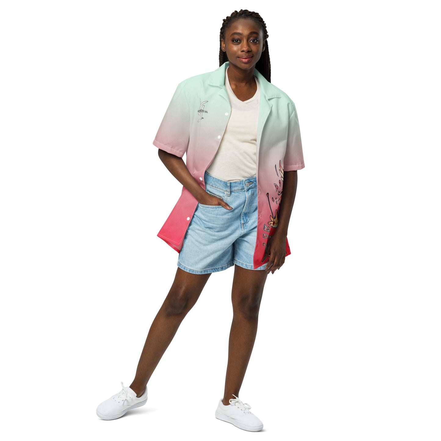 Concrete Kulture Co. "Love Aint Perfect" Unisex button shirt