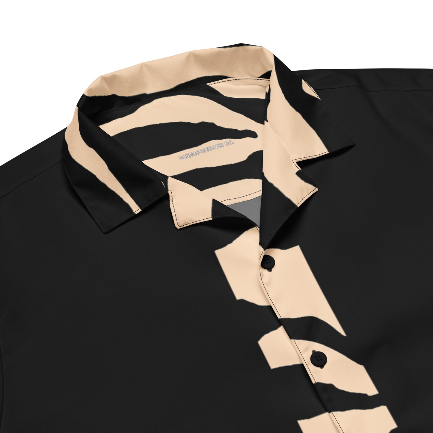 Concrete Kulture Company Tiger Print Unisex button shirt