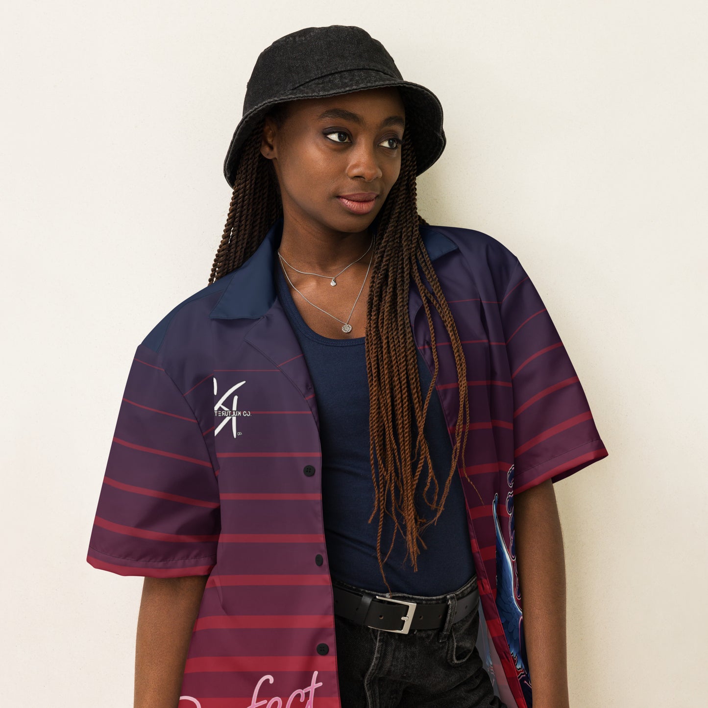 Concrete Kulture Co. "Love Aint Perfect" Unisex button shirt