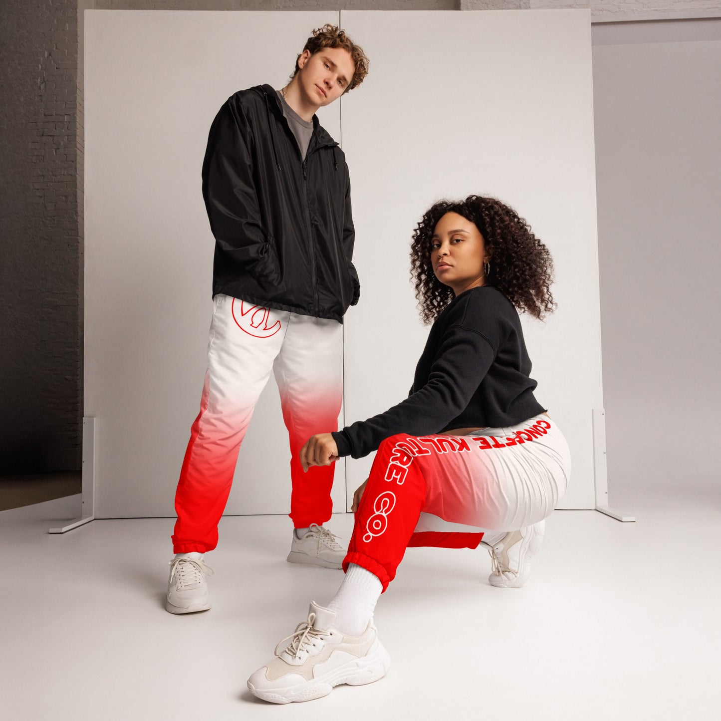 Concrete Kulture Company " Red Faded" Unisex track pants