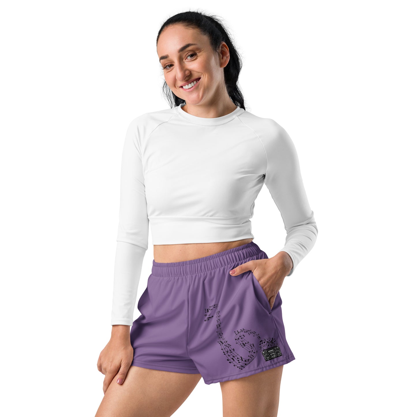 Concrete Kulture Co. Women’s "BoomBox" Athletic Shorts