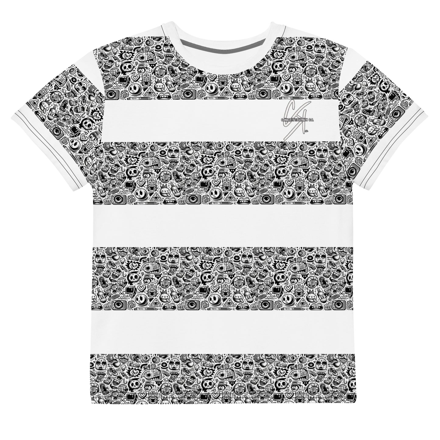 CKco- "Striped up" Youth crew neck t-shirt