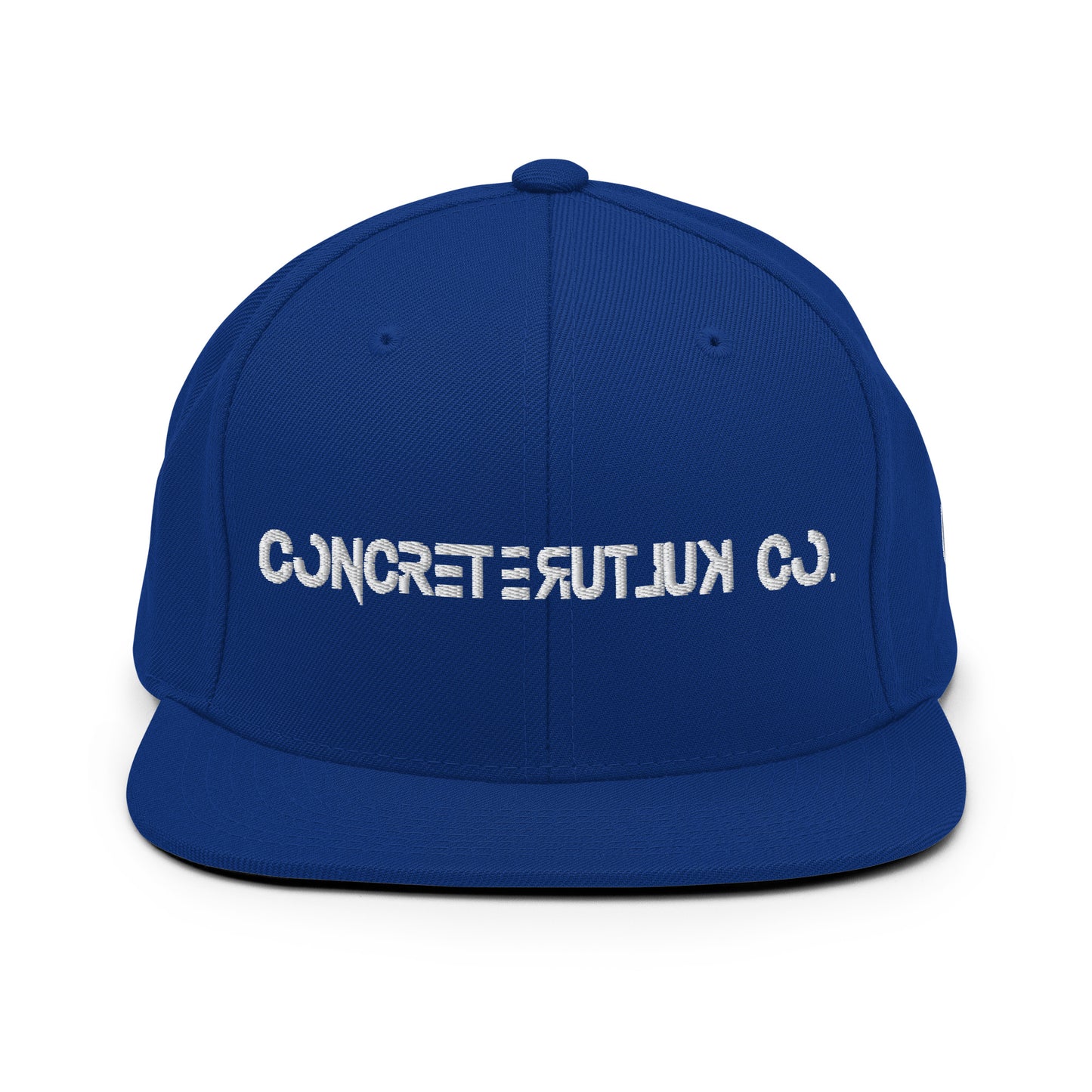 Concrete Kulture Co royal blue Snapback Hat