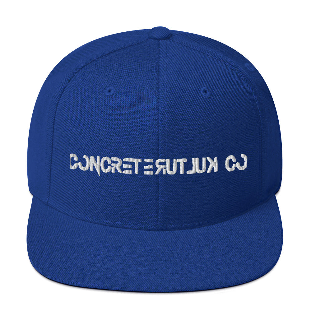 Concrete Kulture Co royal blue Snapback Hat