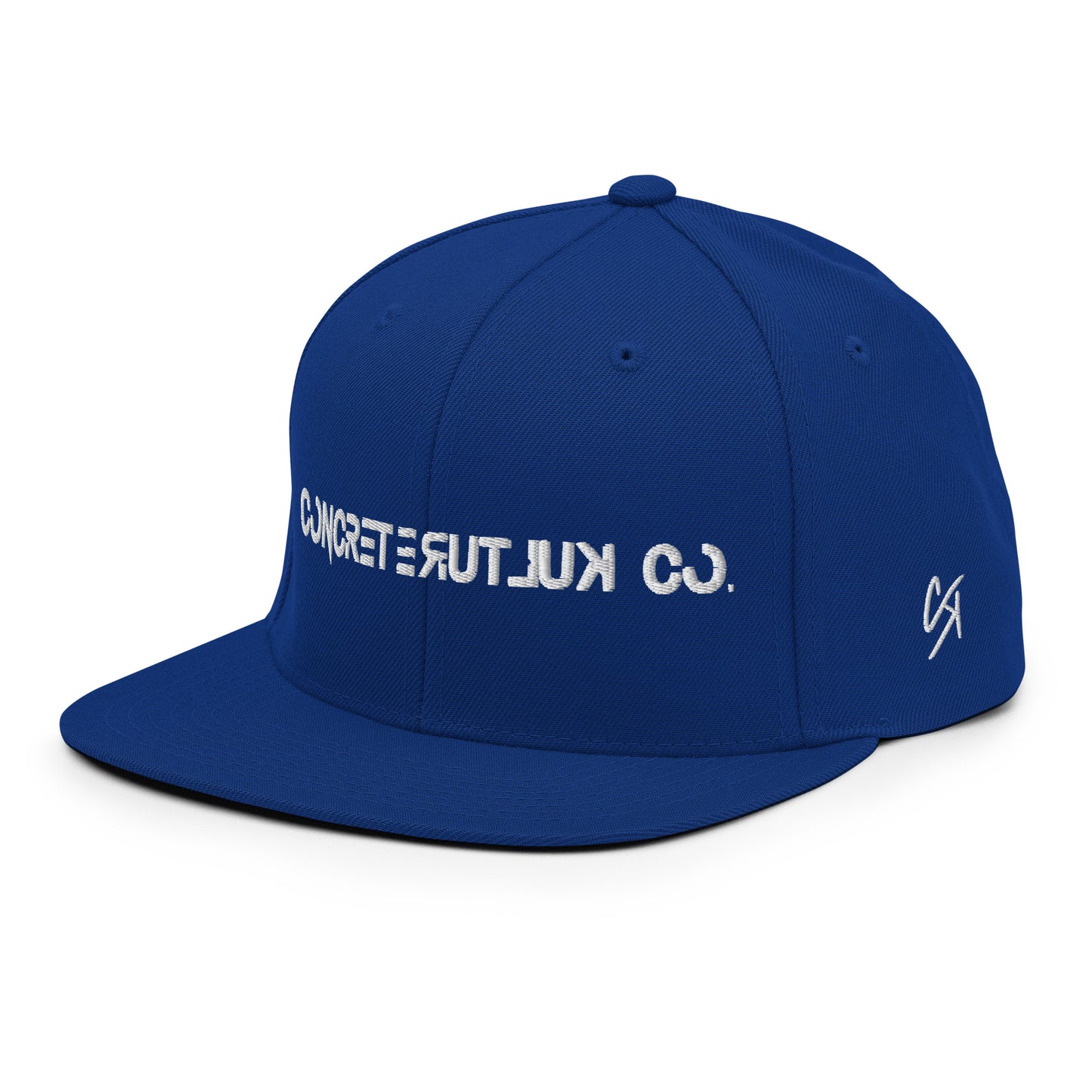 Concrete Kulture Co royal blue Snapback Hat
