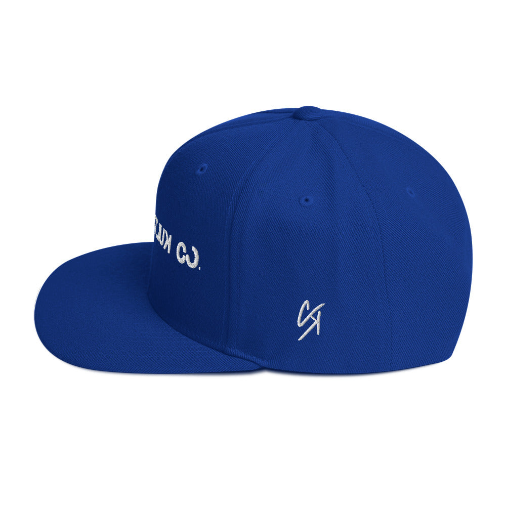 Concrete Kulture Co royal blue Snapback Hat