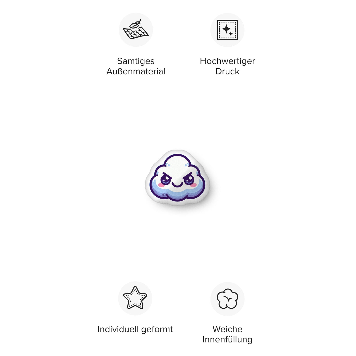 Concrete Kulture Company "Meanie" Custom-shaped pillow