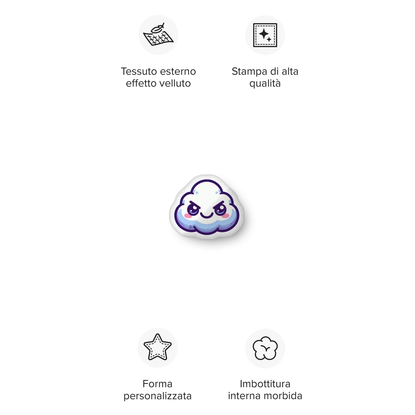 Concrete Kulture Company "Meanie" Custom-shaped pillow