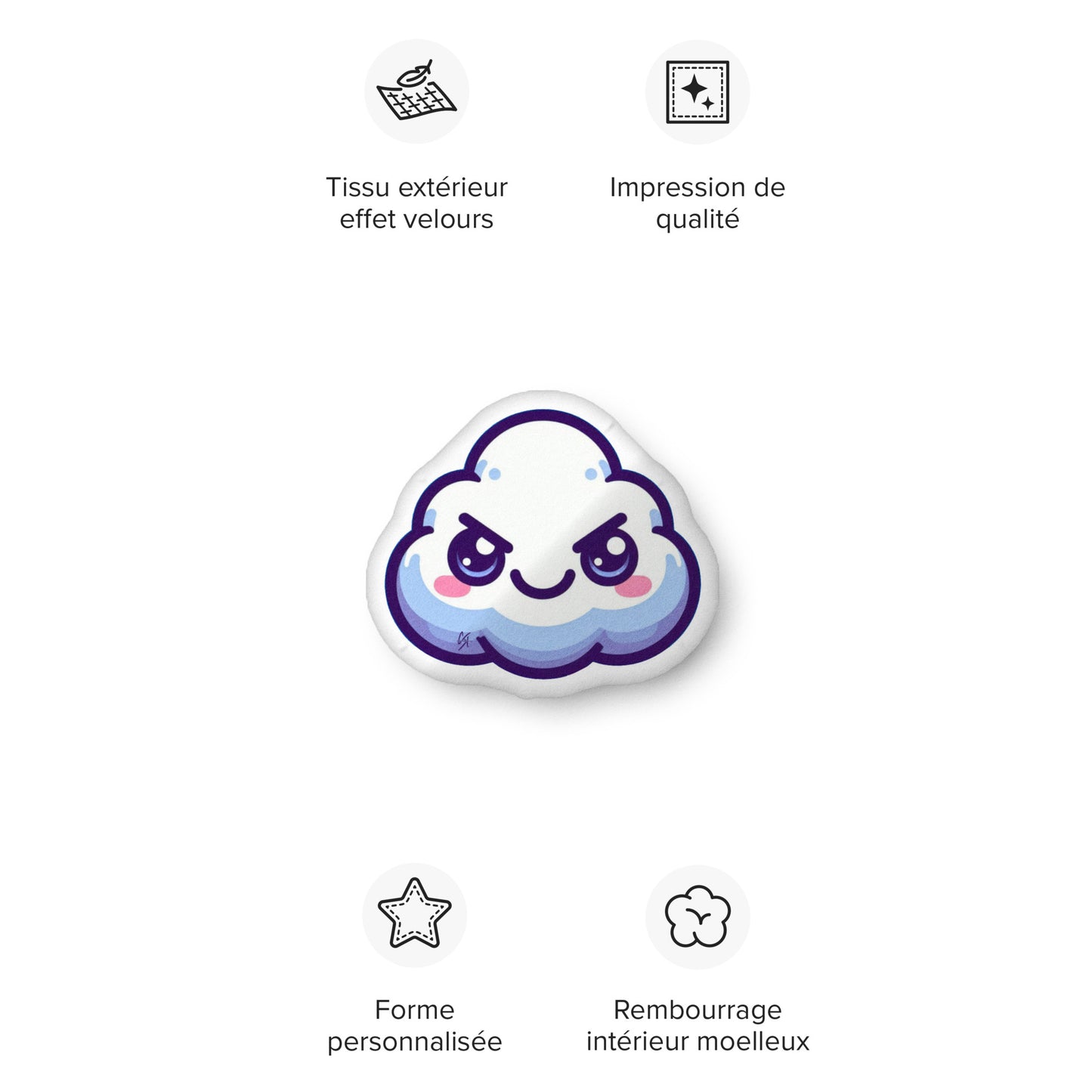 Concrete Kulture Company "Meanie" Custom-shaped pillow