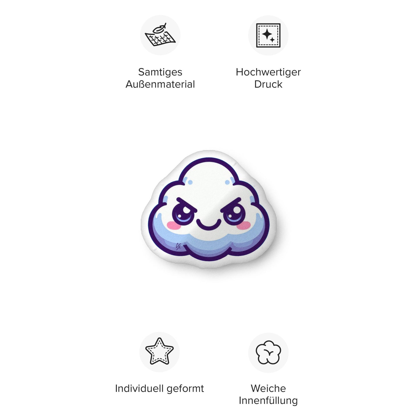 Concrete Kulture Company "Meanie" Custom-shaped pillow