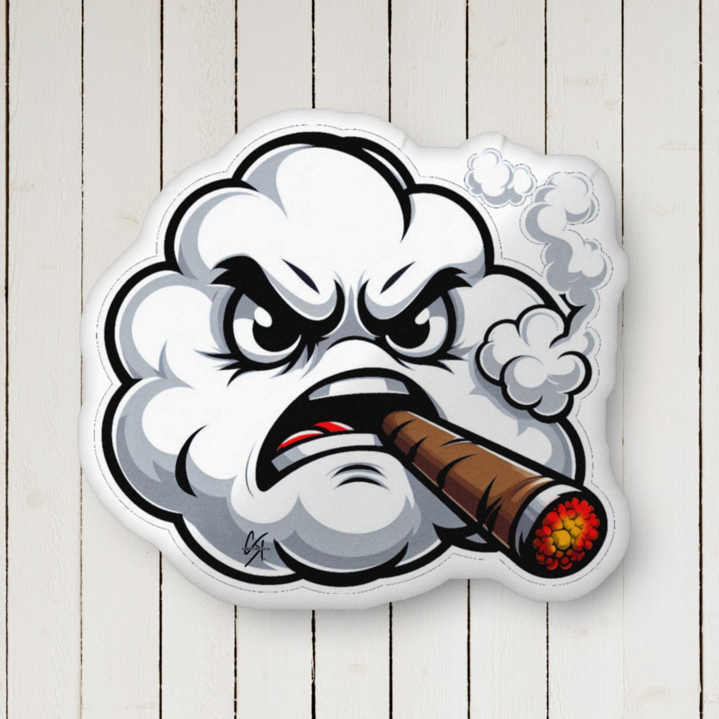 Concrete Kulture Company "Cranky Cloud" Custom-shaped pillow