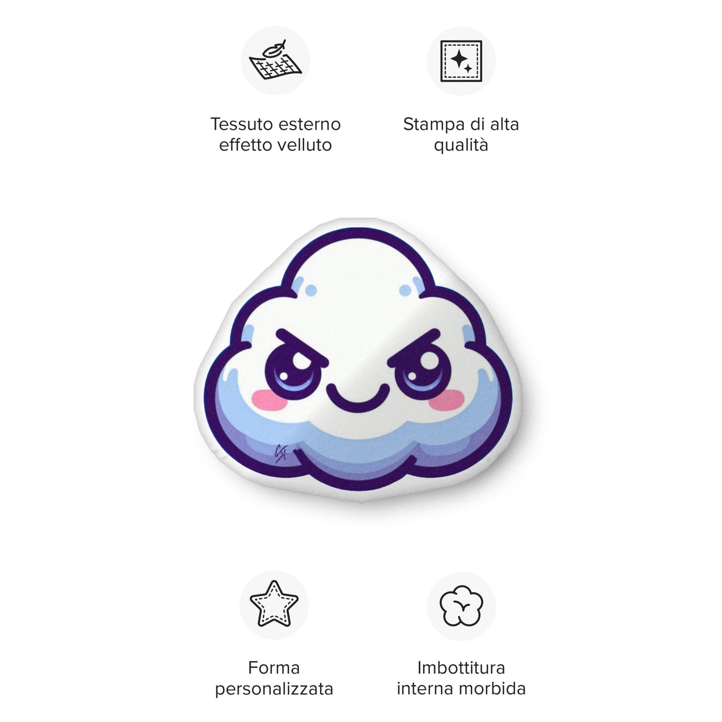 Concrete Kulture Company "Meanie" Custom-shaped pillow