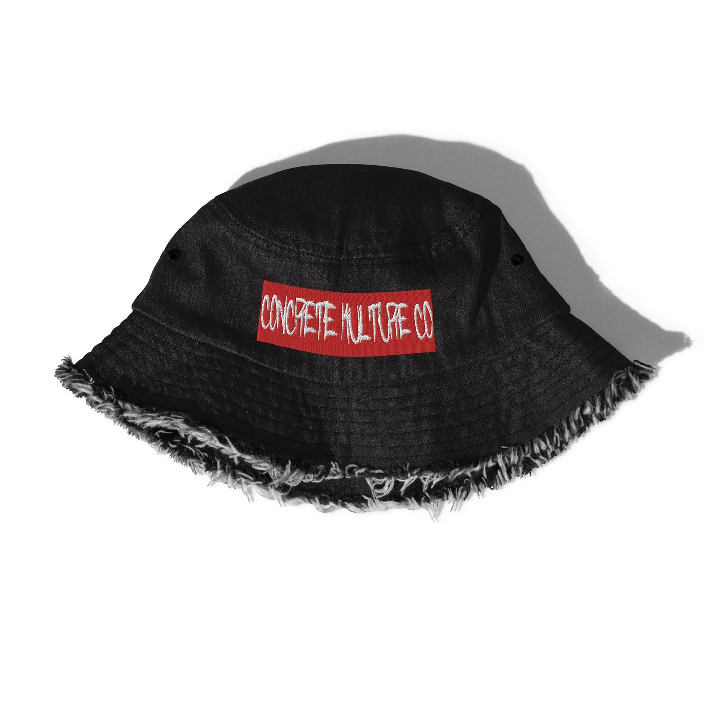 Concrete Kulture Co - redtag Distressed denim bucket hat