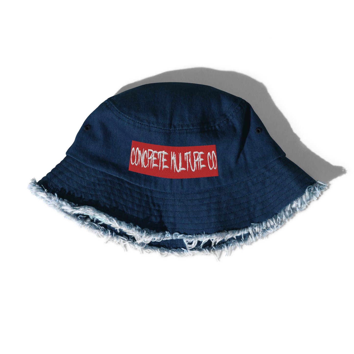Concrete Kulture Co - redtag Distressed denim bucket hat