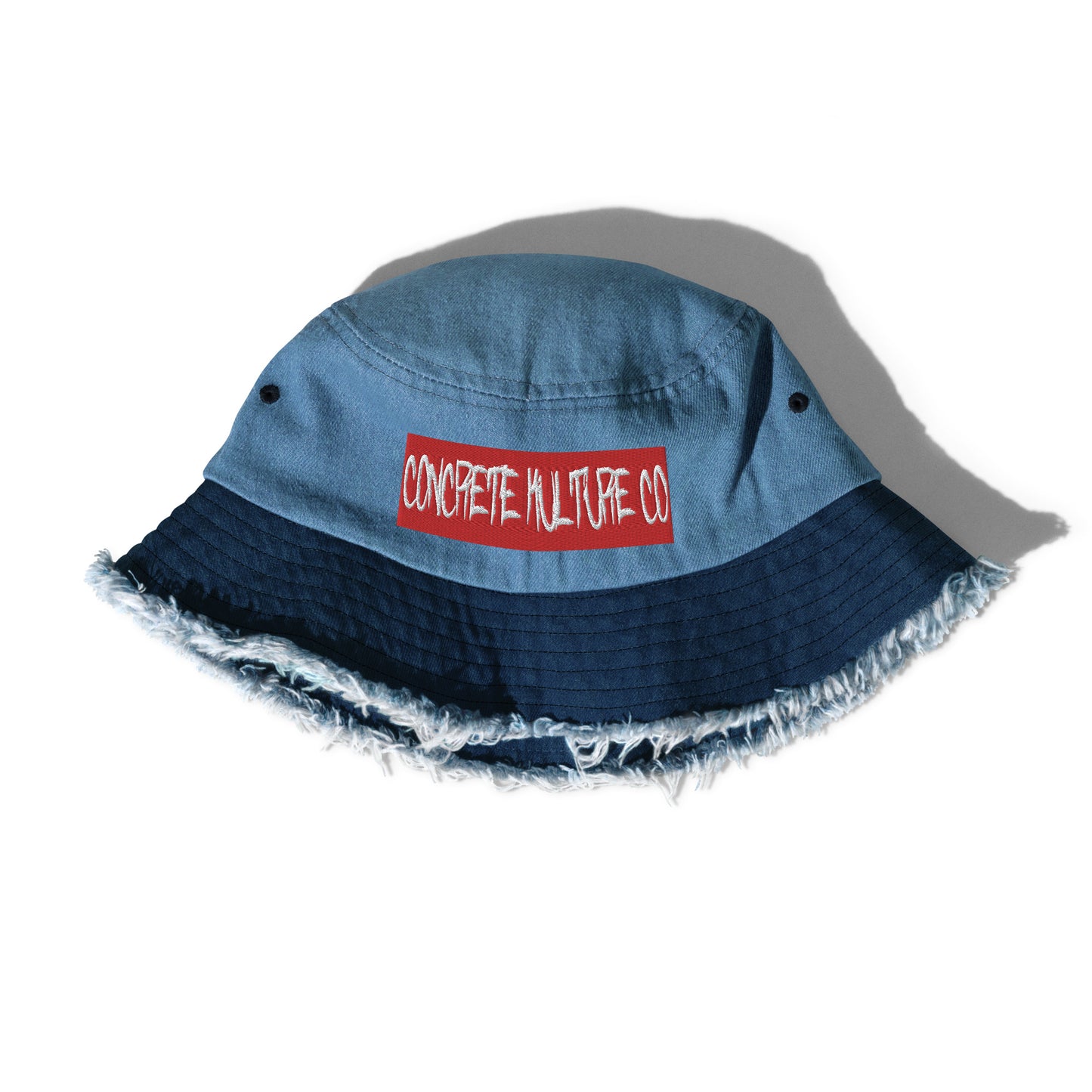 Concrete Kulture Co - redtag Distressed denim bucket hat