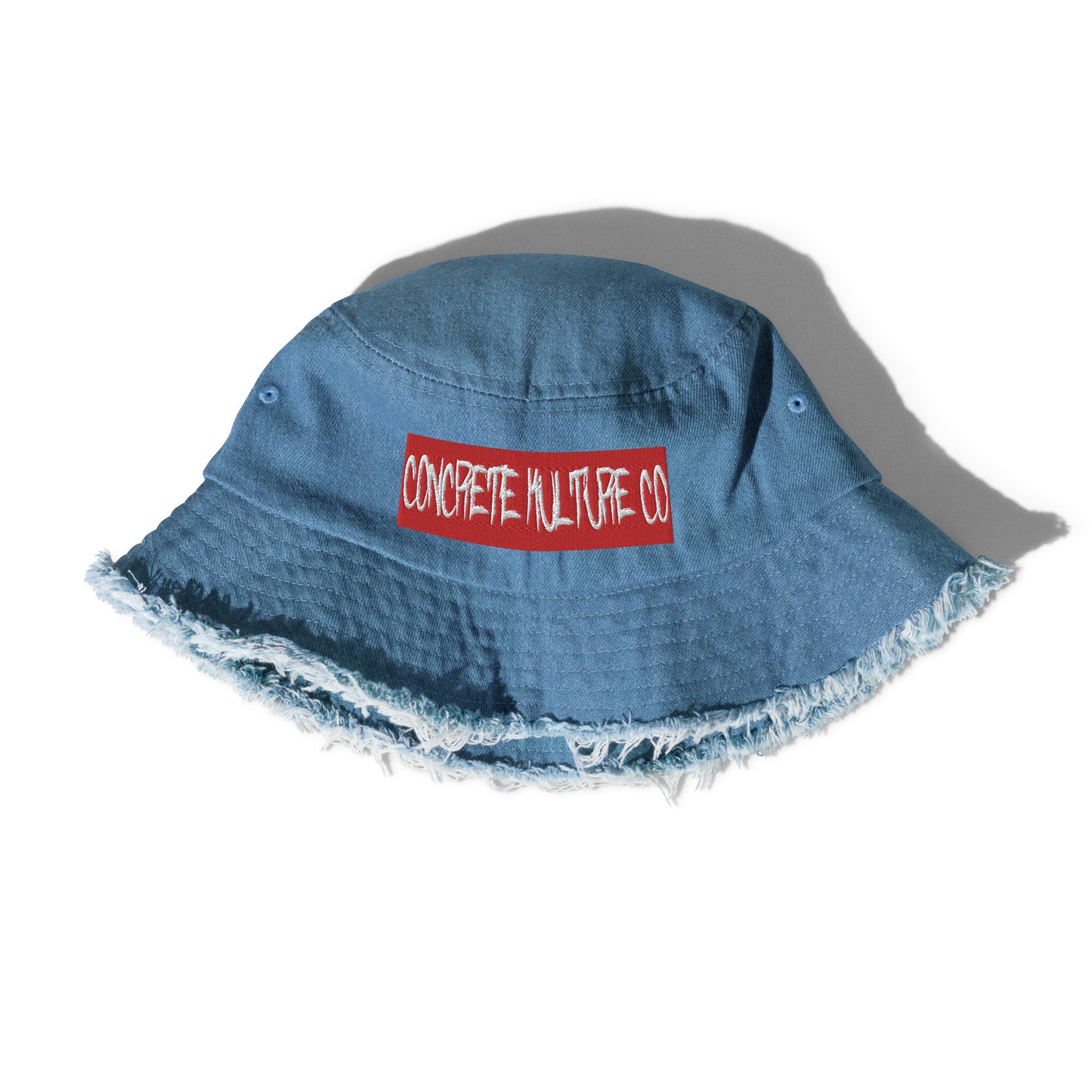 Concrete Kulture Co - redtag Distressed denim bucket hat