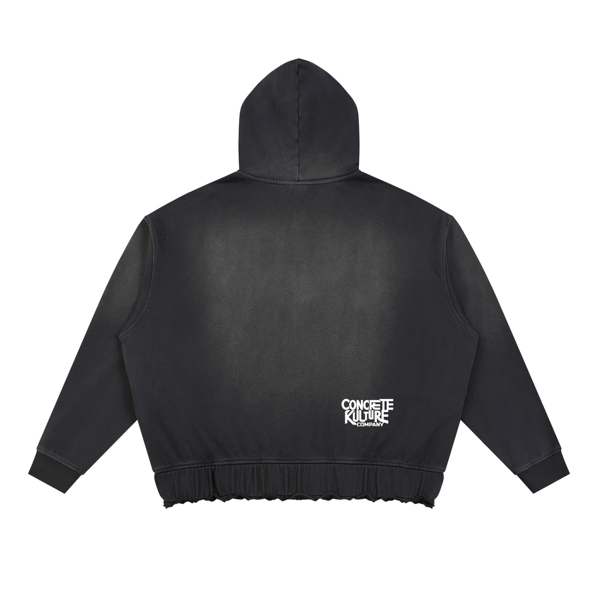 Unisex Sunfade Ripped Boxy Hoodie