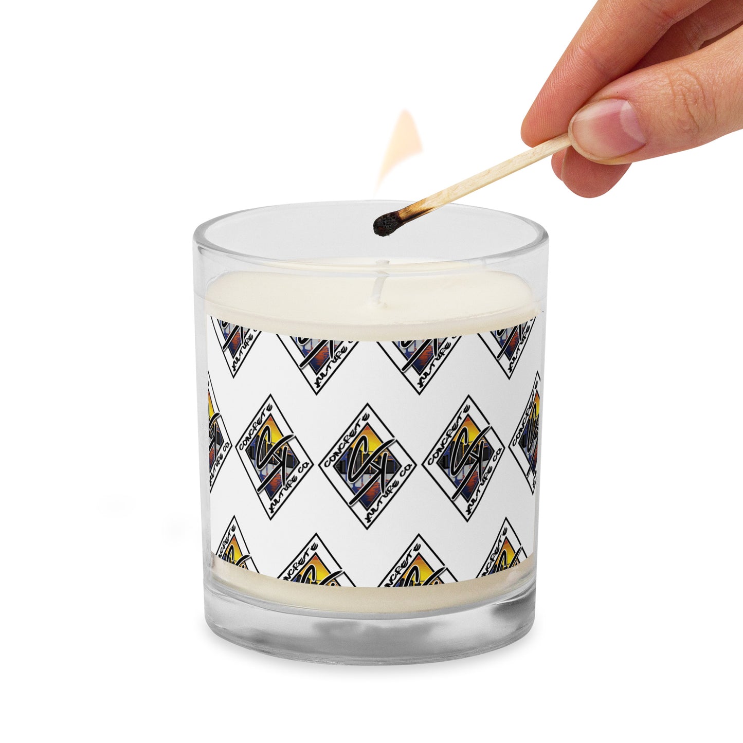 Concrete Kulture Co Glass jar soy wax candle