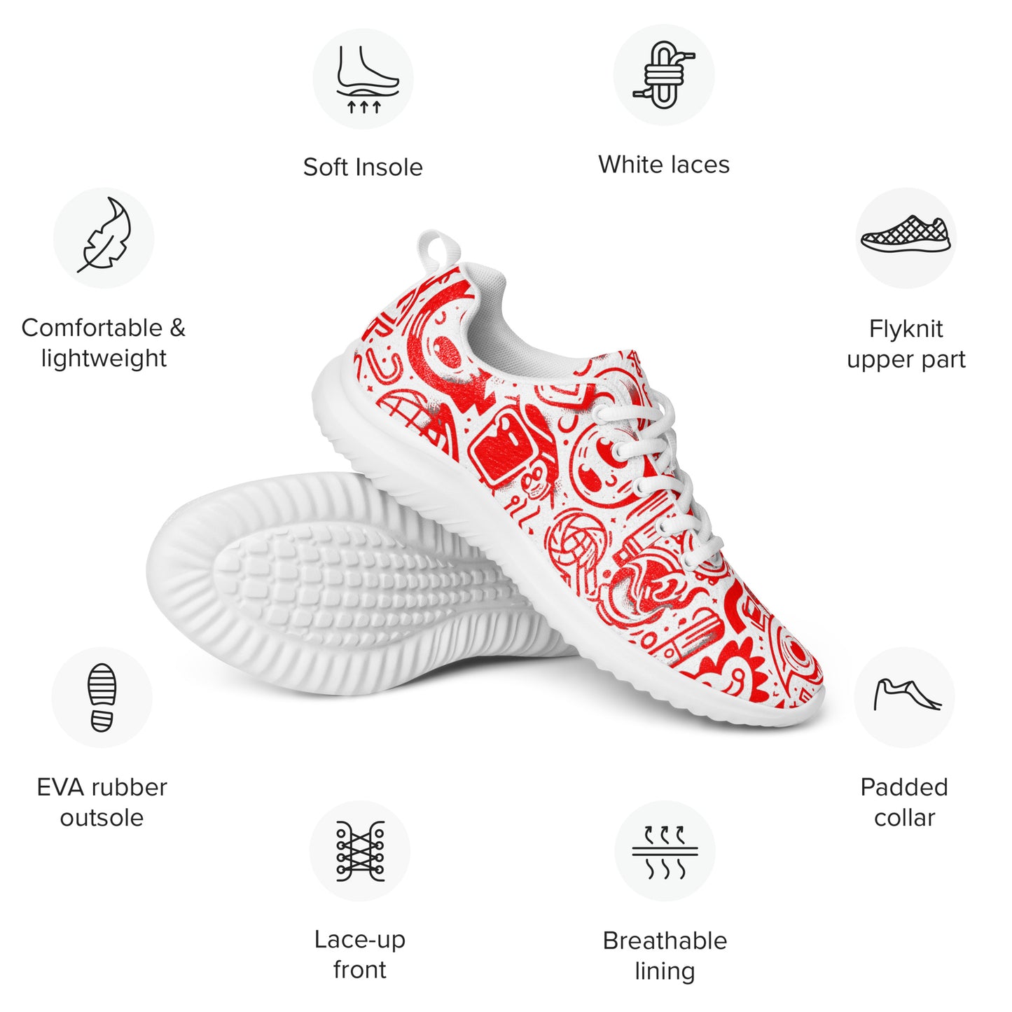 CKco Men’s " Bombed Red" athletic shoes