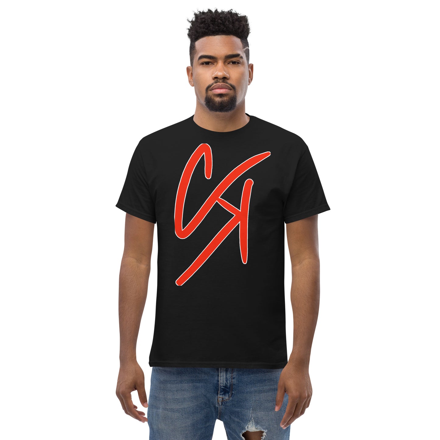 Men's classic tee Red n Black