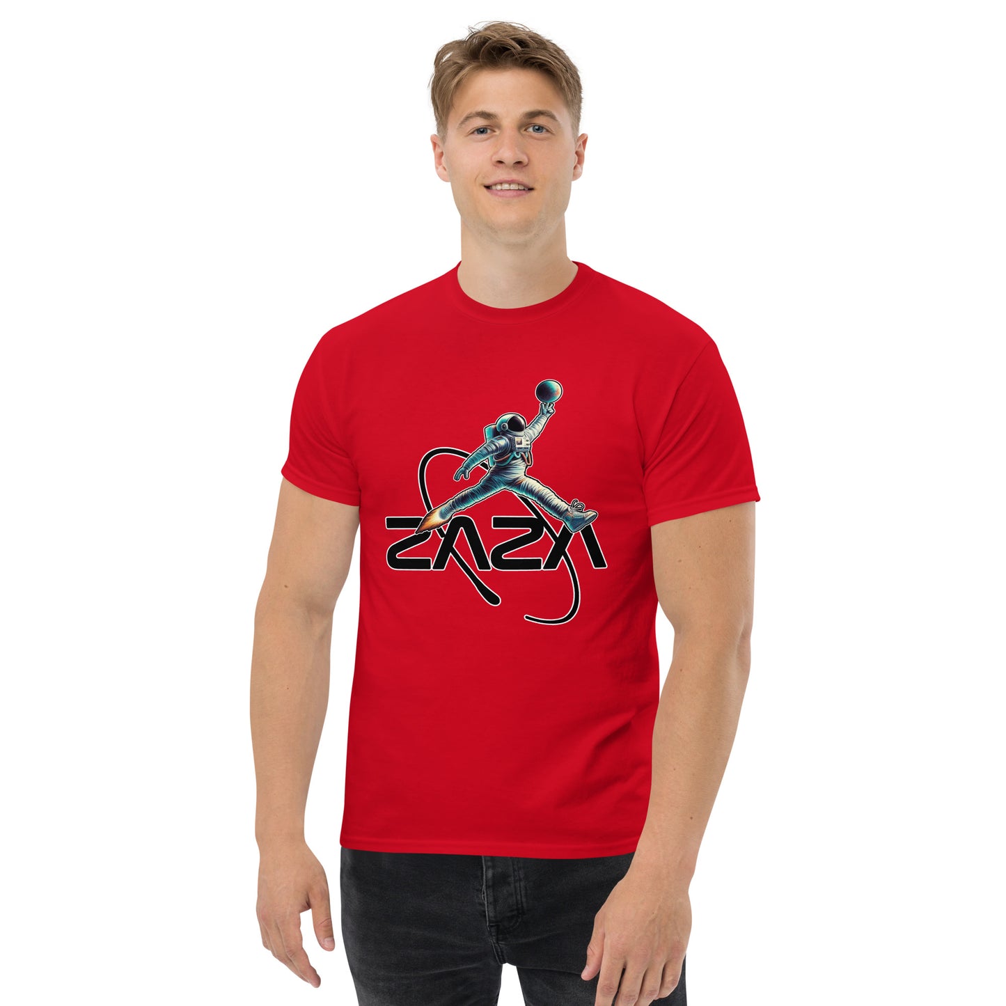 Men's classic "ZaZA Jump SpaceMan" tee