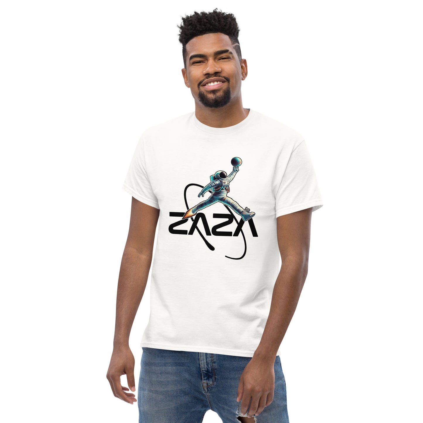 Men's classic "ZaZA Jump SpaceMan" tee
