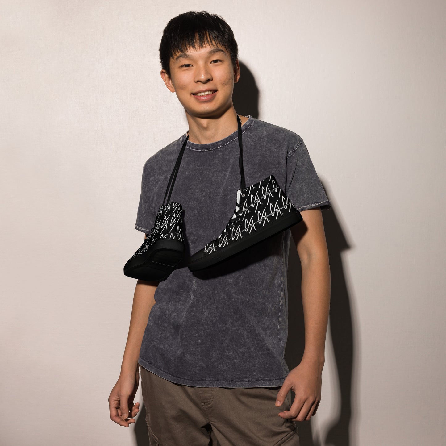 Men’s high top " CKco" canvas shoes