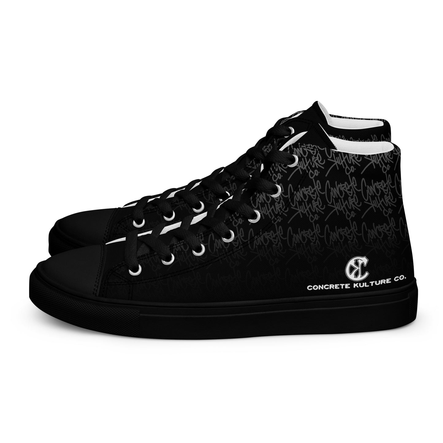 Concrete Kulture Company Men’s high top canvas shoes
